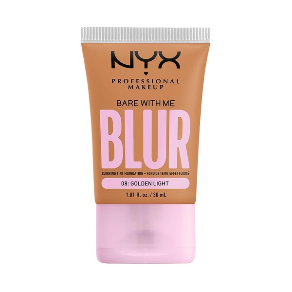 NYX Professional Makeup, Bare With Me Tint Blur, Base Rostro, Golden Light