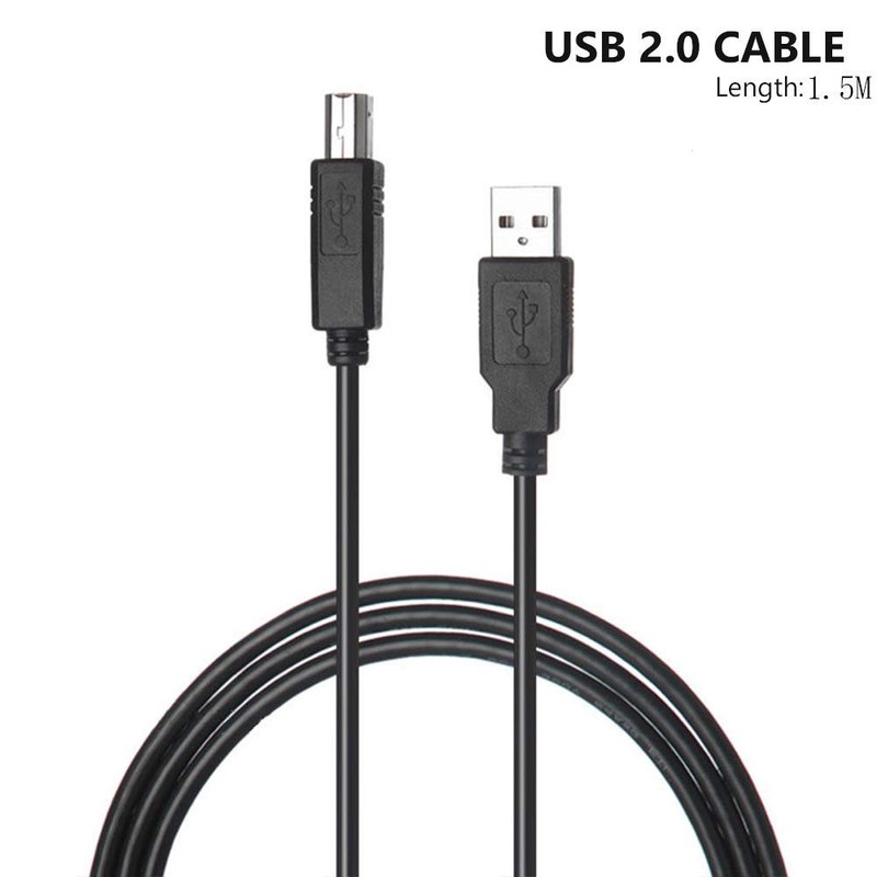 WEARE USB B MIDI Cable USB 2.0 Cord Compatible for