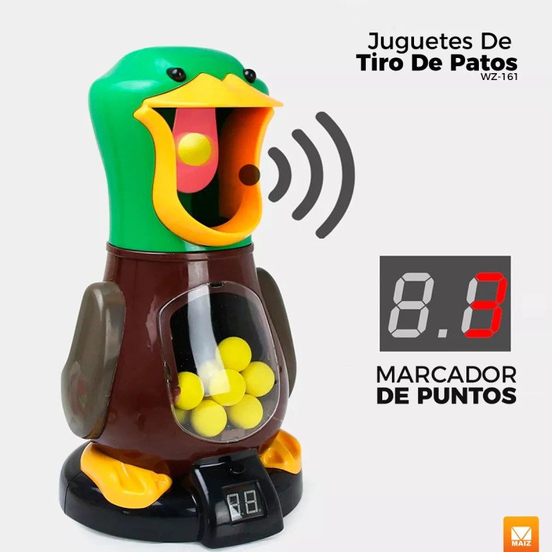 Maíz Juguete Pistola Tiro Al Blanco Pato Lanza Pelotas Infantil