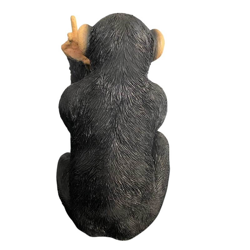 RP Medium Resin Rude Monkey Ornament 19cm Statue Sculpture Figurine