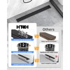 HTOH Shower Drain Offset for Bathroom: 36-Inch Black Linear Shower