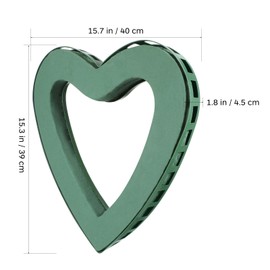 Heart Shaped Floral Foam Cage: Flower Arrangements Supplies with Floral Foam Floral Foam Cage with Suction Cup Flower Holder Floral Foam Bricks for Fresh Flower Wedding Holiday Decorations