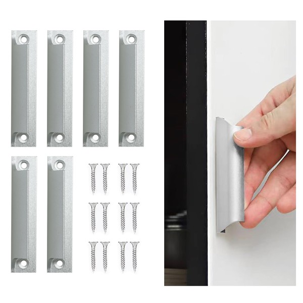 SKTMH 6Pcs Sliding Door Handles Aluminum Alloy Curved Handle Balcony