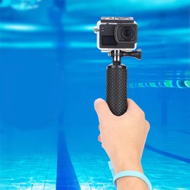 Floating Hand Grip - Waterproof Action Camera Handle - Diving Selfie Stick Monopod - for Snorkeling, Swimming, Surfing - for Action - for 9 (Orange)