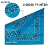 Junvena Cotton Bandanas 12 packs 22"X 22" Double Sides Printed