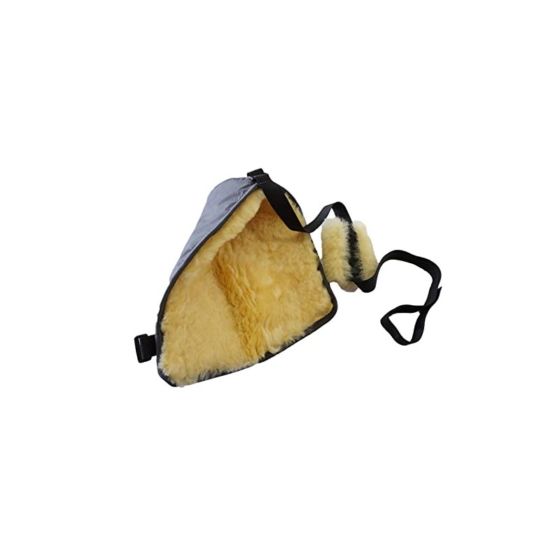 MILABERT Genuine Medical Sheepskin Elbow Protector | Wool Elbow Protector