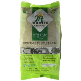24 Mantara 24 Mantra Organic Urad White Split - 2 Lb,, ()