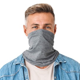 LUNGEAR Bandana Neck Gaiters Multifunction Headwear Elastic Tube Scarf Face Shield Headband Snood UV Resistence for Outdoors Sports