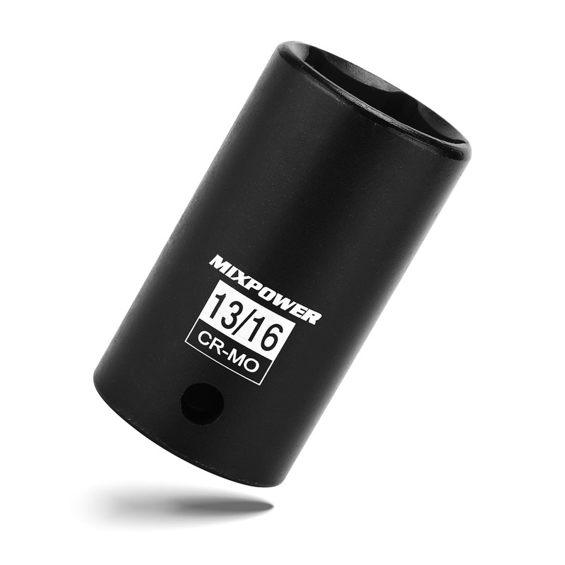 MIXPOWER 3/8" Drive 13/16" 5 Point Utility Socket, CR-MO, Impact