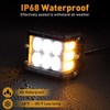 TALMYT 4 Inch Side Shooter Strobe Lights - Dual White
