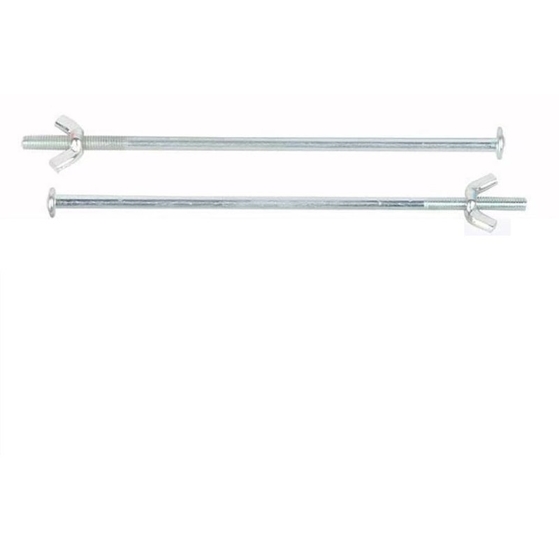 4 Pack Crutches Handle Bolt Mount Replacement 5.5'' Metal Rod