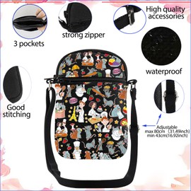 JYTAPP Little Chef Crossbody Bags Welcome To Gusteau'S Quote Chef Remy Ratatouille Purse Bag Animation Comedy Lovers Gifts
