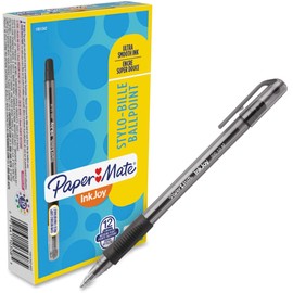 Paper Mate InkJoy 300ST Ballpoint Pens, Medium Point, Black, Box of 12 (1951342)