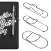 Pack of 20 Metal Pen Holder, Notebook, Metal Pen Clip,
