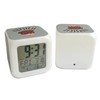 Fabulous Grey Illuminated Cube Alarm Clock - Pupsicle Dog Ice
