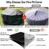QH.HOME Fire Pit Cover Round Super Waterproof, 48" D X