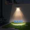 XmnSoly Solar Fence Lights 8 Pack Bright LED Lens Downlights