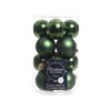 Pack of 16 Christmas Decorations, Christmas Baubles, Glass, 35 mm