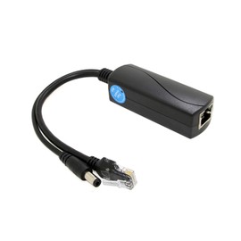 Revotech 12 V/2 A Active PoE Splitter DC 5.5 x 2.5 mm Plug, 48 V PoE to DC 12 V/2A Output, 10/100 Mbps IEEE802.3af/at, PoE Adapter Splitter for Non-PoE IP Camera (PS5712AT)