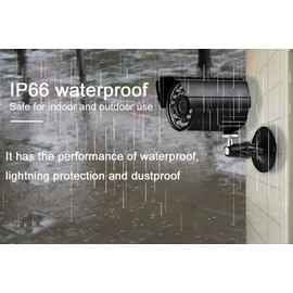 4CH DVR Wired CCTV Security System with 4pcs 1080P Metal Waterproof Surveillance Camera Infrared Night Vision Motion Detection for Indoor Outdoor 24/7 Recording (Include 500GB HDD) Remote Access