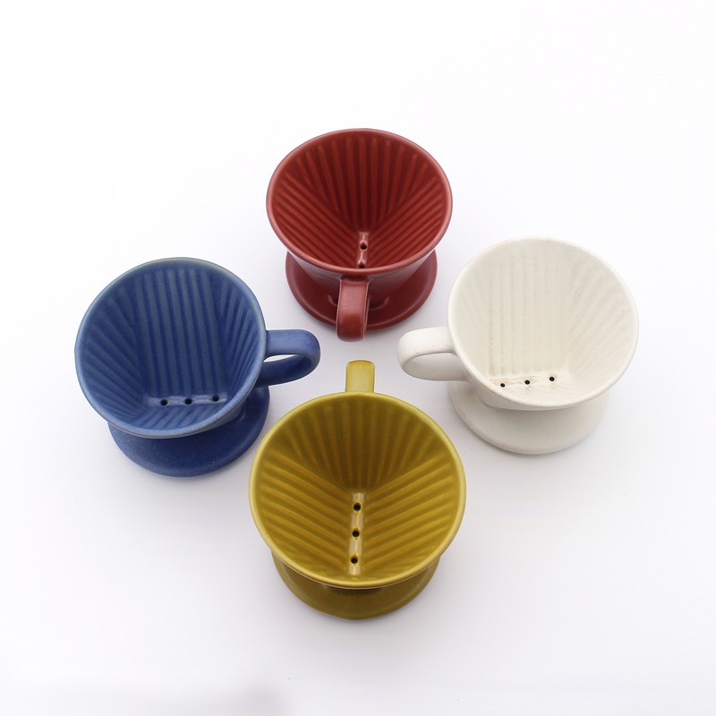 Dalsalt handmade ceramic hand dripper color dripper (14 colors), sky