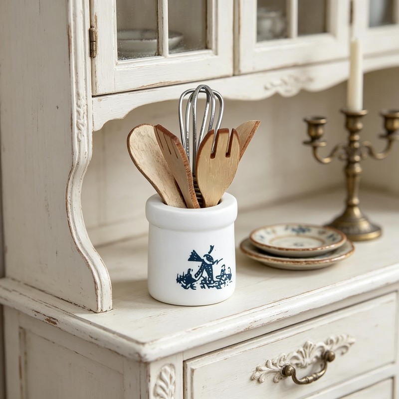 Miniature Kitchen Utensils Set, 1:12 Scale, Decoration Accessories