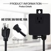 SINKINGDOM Garbage Disposal SinkTop Air Switch Kit with Long Button,Brass