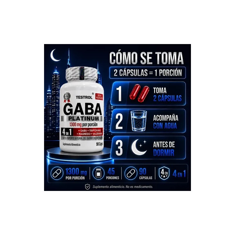 GABA Platinum 4 en 1 | Fórmula Sinérgica GABA con