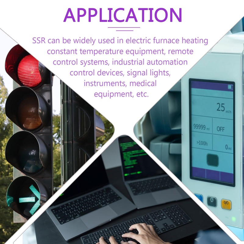 DMiotech SSR-80DA 3-32V DC Input to 24-380V AC Output Single