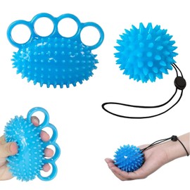 2 Pcs Hand Exerciser Grip Strengthener, Hand Grips Strengthener Finger Exerciser Hand Exercise Ball Stress Ball for Kids, Squeeze Ball Creator for Improve Flexibility Finger Wrist Grip Traine ﻿