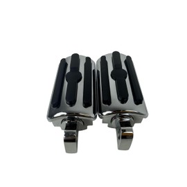 Generic Chrome Motorcycle Footrest Footpeg Foot Rest Peg Bike Bicycle Highway Pegs Male Foot Rests for Harley Davidson Road King Sportster 883 1200 Touring Glide Softail