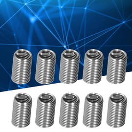 Thread Reducing Nut Repair Insert Kit Pipe Fitting Reducer Adapter Stainless Steel Mounting Accessories M6 x 1 (mm) (3D) Pack of 100