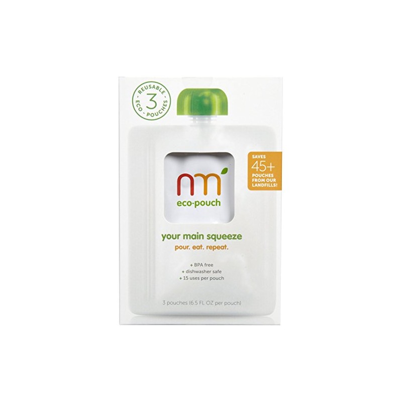 NURTURME Eco Pouch Reusable, 3 Count