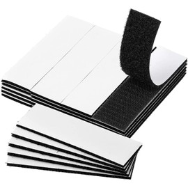 [30 Pairs] Large Capacity, Velcro Tape, Double-sided Tape, Powerful Pitakro, Super Strong 1.2 x 3.9 inches (3 x 10 cm), Male and Female Set, Strong, Double Sided Tape Included, Velcro, For Household