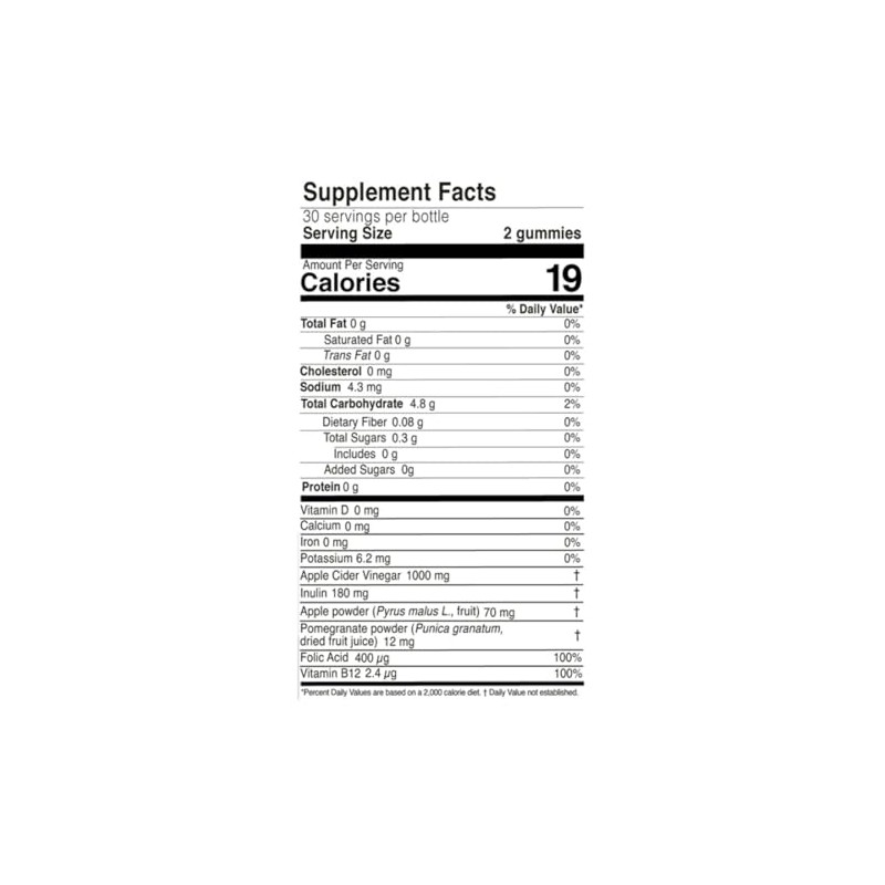 Nutriplus Gomitas Vinagre Sidra Manzana Suplemento Alimenticio 165