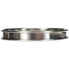 De Buyer Circular Tart Frame with Rolled Edge, Stainless Steel,