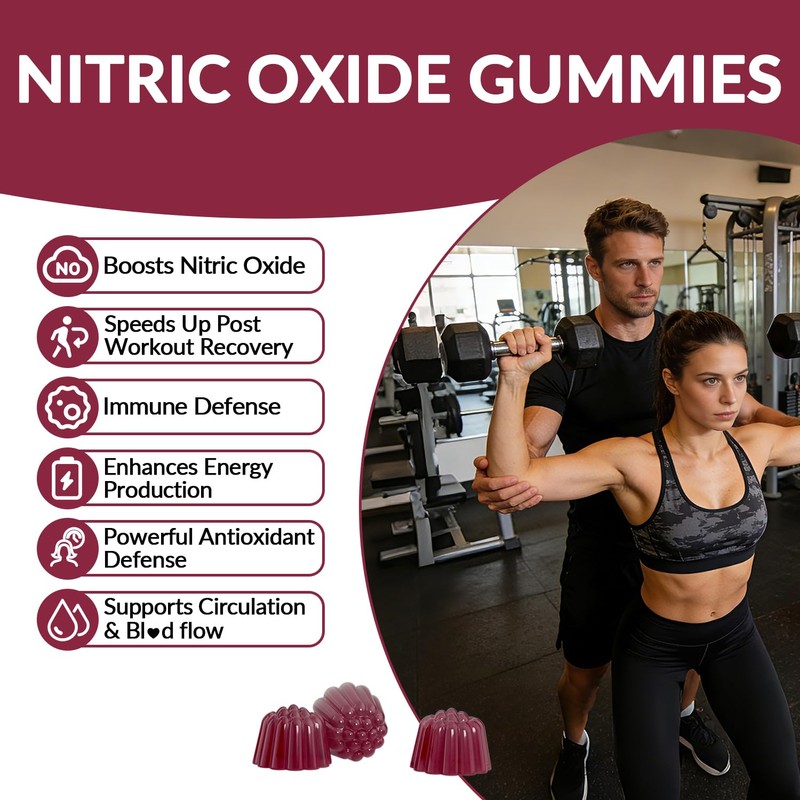 WEEVIT Beet Root Gummies, Nitric Oxide Supplement for Men