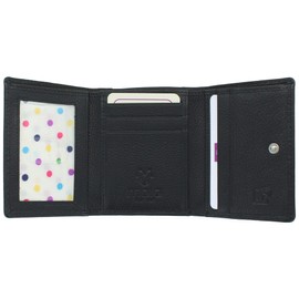 Mala Leather Cleo The Cat Collection Small Leather Purse RFID Blocking 3533_50 Black