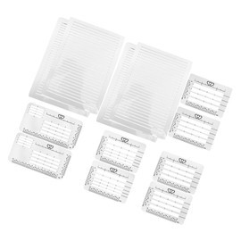 OSALADI 12pcs Plastic Drawing Templates Multi Functional Rulers for Journaling Envelope Addressing and Card Lettering Calligraphy Stencil Letters for Organized Writing