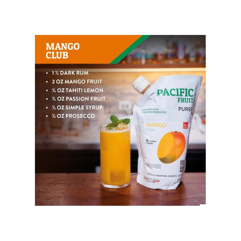 PACIFIC FRUIT - Real Mango puree for cocktails - Mango