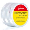 MOLTRES DOT-C2 Reflective Tape,White Silver 2Inch X30 Feet Waterproof Conspicuity Safety Tape,Trailer Self Adhesive Warning Caution Reflector Tapes for Car Trucks Trailer Vehicle Outdoor