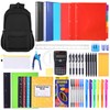 88 Pcs Back to School Supplies Kit with Backpack for