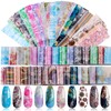 TOROKOM 30 Sheets Nail Foil Transfer Stickers Nail Art Foil