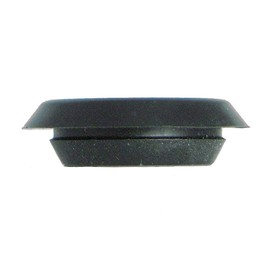1/2 0.5 inch Flush Mount Black Plastic Body and Sheet Metal Hole Plug Qty 25 by Caplugs