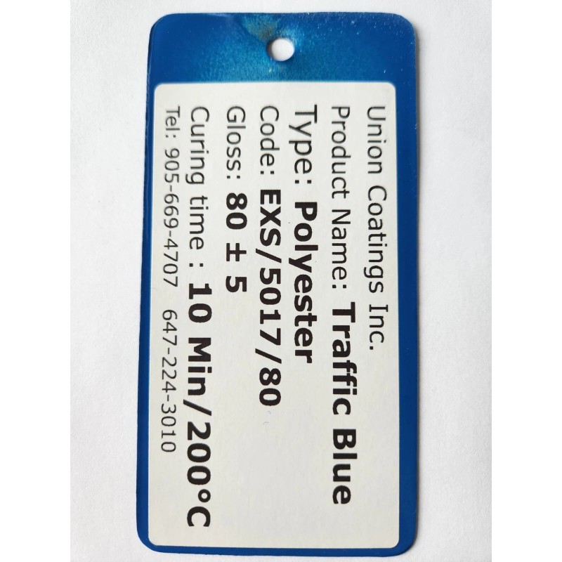 Union Coatings Traffic Blue RAL 5017 Powder Coating Paint /