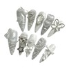 Shimmer y2k handmade nail tips - point (length - part