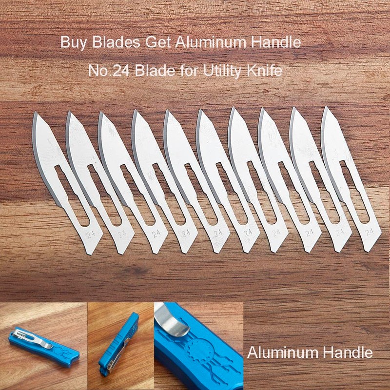 ILEAF EDC Folding Utility Knife, Aluminum Box Cutter, Quick-change Blade