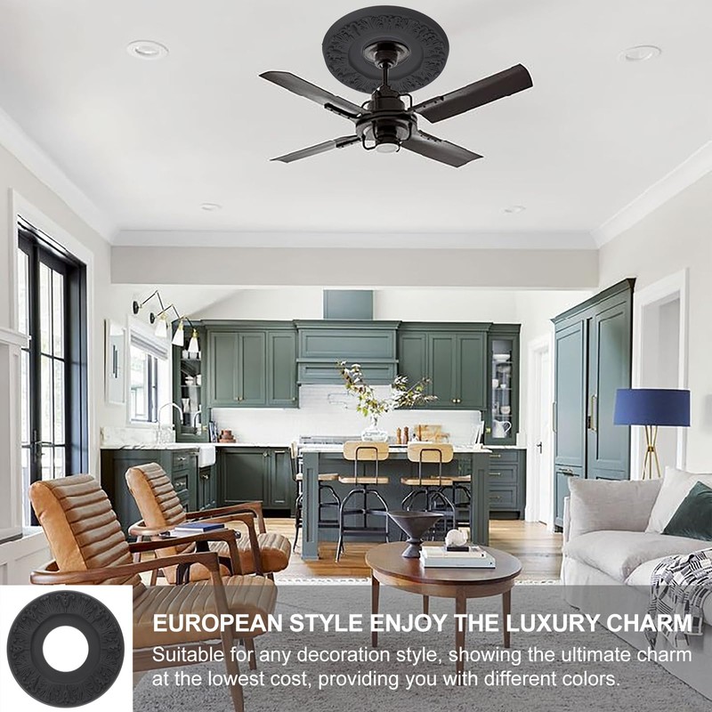 PATIKIL Ceiling Medallion, 2 Pcs 10" OD x 4" ID