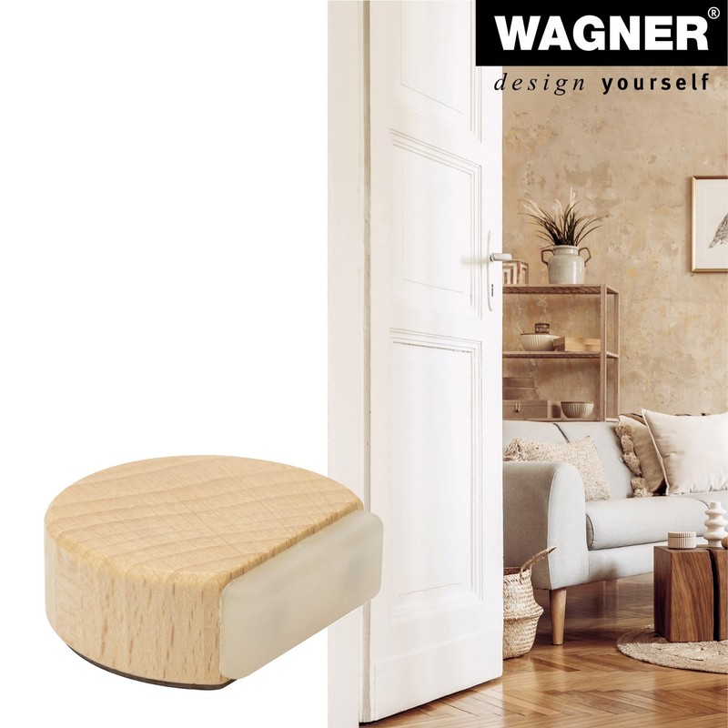 Door Stop Wooden Beech / B42xH17mm "(real)