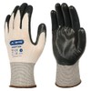 Skytec KRYPTON White/Black Nylon Safety Work Gloves with Nitrile Coating